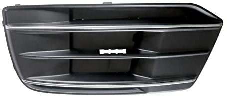 MASO 1 copertura per griglia esterna per paraurti anteriore, griglia inferiore per fendinebbia Compatibile con Audi Q5 2018-2020 lato conducente sinistro, barra argentata 80A807679D