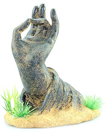Heallege Aquarium Dekorationen, Buddha Handstatue, Aquarium Ornamente, Bergamotte