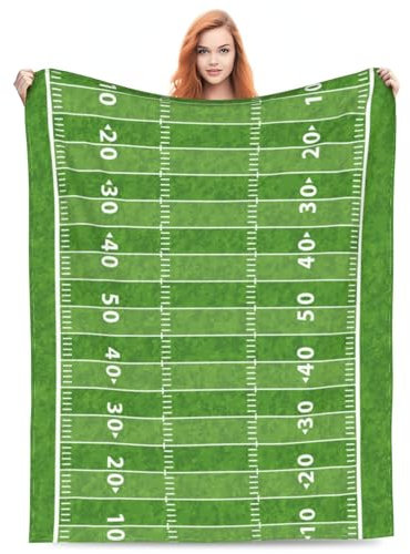 American Football-Decke, Rugby-Team-Überwurf, Plüsch für Schlafzimmer, Couch, Reisen, superweich, für alle Jahreszeiten, leicht, Geburtstagsdekorationen, Weihnachtsdekoration, Geschenke für