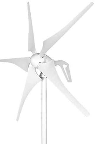 Hochleistungs-Windturbinengenerator, 1000W 48V Volt Energie Nylon Fiber Blade Horizontal Home Windturbinen Windgenerator Power Wind mil mit MPPT Controller Hohe Windenergienutzung ( Color : 24V , Size