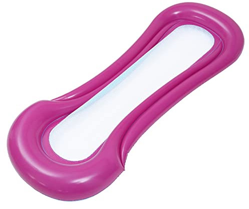 Rote Aufblasbare Schwimmmatte mit Netz aus PVC, Tragbar