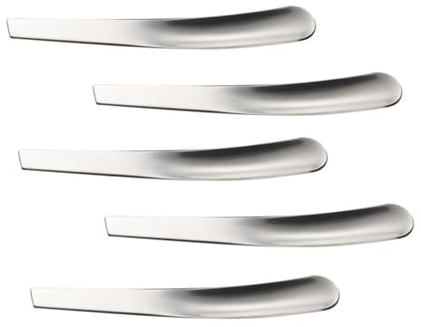 MAGICLULU 5 Stück Edelstahl Eierlöffel Rührlöffel Kaffee Eislöffel Für Frühstück Und Dessert Mit Glatter Oberfläche Und Ein Stück Form