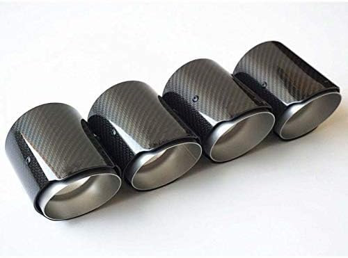 LOLUZ Endstuck Auspuff für B-MW F87 M2 F80 M3 F82 F83 M4, Auspuffblenden Edelstahl Auto Endstück Endschalldämpfer Spitze Endrohrblende,A-Glossy