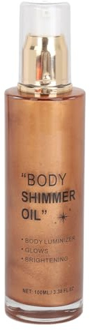 Body Highlighter Oil Radiant Illuminator für Strahlende Haut, 100 Ml (Goldene Bronze)