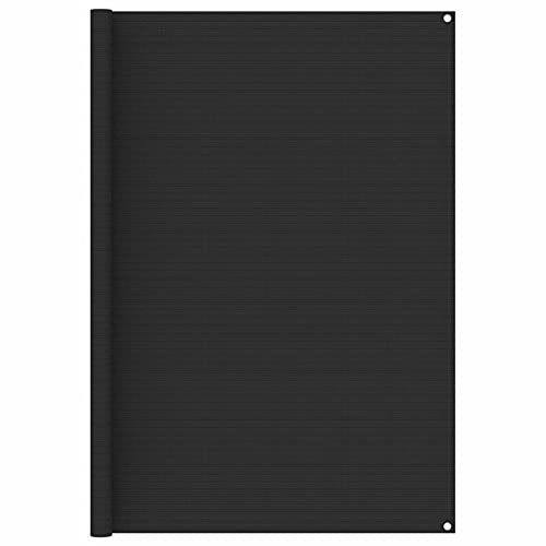 Vopese Zeltteppich Camping Teppich Vorzeltteppich Campingteppich Vorzeltboden Zeltboden für Zelt Wohnmobil Wohnwagen 200x400 cm Anthrazit