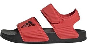 adidas Adilette Sandals TOBOGGANS, Bright Red/Core Black/Core Black, 34 EU