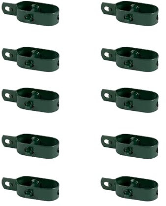 casa pura Tendicafili verde, 10 pezzi, 100 mm, per recinzioni di rete metallica, filo di tensionamento, tendicinghi, recinzioni selvatiche, tenditori per giardino in acciaio