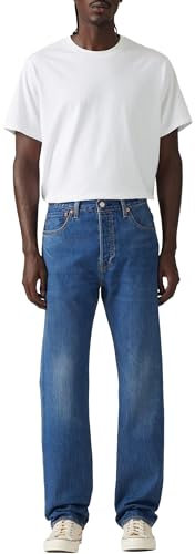 Levi's Men's 501 Original Fit Jeans, Window Pane LTWT, 34W / 34L