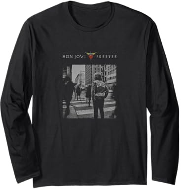 Official Bon Jovi Forever Black Long Sleeve T-Shirt