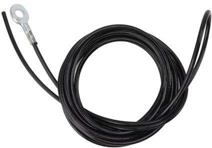 Pongnas Cavo per Puleggia, Cavo da Ginnastica Rivestito in Filo di Acciaio Regolabile di Facile Installazione per Palestra (5 m / 16,4 piedi)