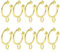 BEEFLYING 5 Pairs Brass Ear Cuff Findings Real 18K Gold Plated Earring Hoops Lever Back Earring Hooks for DIY Earring Jewelry Making