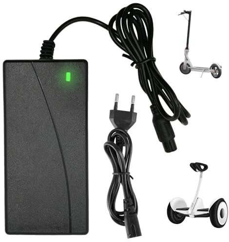 Hoverboard Ladekabel, Ladekabel Hoverboard, 3 Polig 42V 2A, Akku Ladegerät für Elektro Scooter, Power Netzteil Adapter für Elektrischen Selbstausgleichender Roller