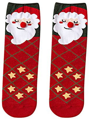 Weihnachtssocken Kuschelsocken Warme Dicke Socken Thermosocken Damen Wintersocken Weihnachtsgeschenke Für Frauen Geschenke Geschenkideen Weihnachten 2024 Adventskalender Befüllen