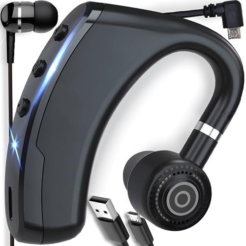 Retoo Auriculares Bluetooth con micrófono, auriculares inalámbricos Bluetooth 4.1, manos libres en el oído, compatibles con sistema operativo, Android, auriculares inalámbricos ultraligeros