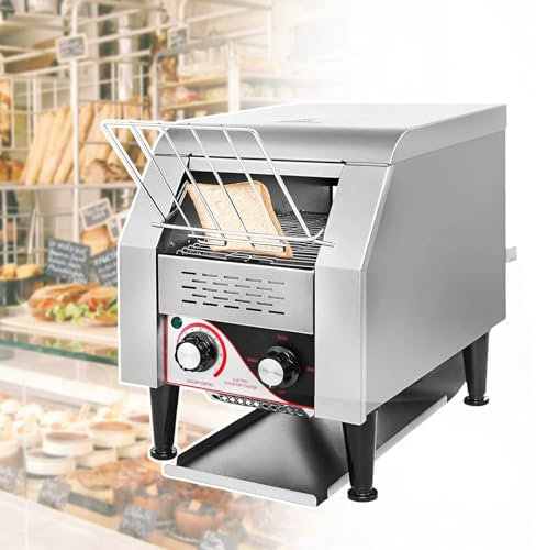 CASEGO Kommerzieller Toaster, kommerzieller Durchlauf-Toasterofen, Schubladen-Toasterofen, Mehrzweck-Brot-Bagel-Frühstücks-Essenszubereitungs-Toastmaschine (300)