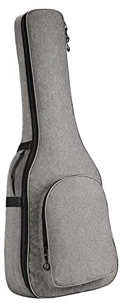 LeeQinersw Custodia Morbida Imbottita Custodia Rigida per Chitarra Acustica Da 40/41 Pollici, Marrone, 105x42x14 cm