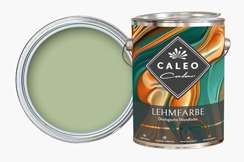 Caleo Color Lehmfarbe SALBEIDUFT 10 Liter - ökologische Wandfarbe für Wohnzimmer und Co. - hoch deckend, tropffrei, geruchsneutral