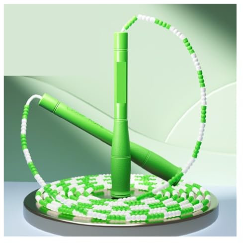 Corda Per Saltare Attrezzatura For L'allenamento Aerobico For Saltare La Corda Lunga Regolabile For Sport In Bambù Corda Da Saltare Per Fitness(Grün)