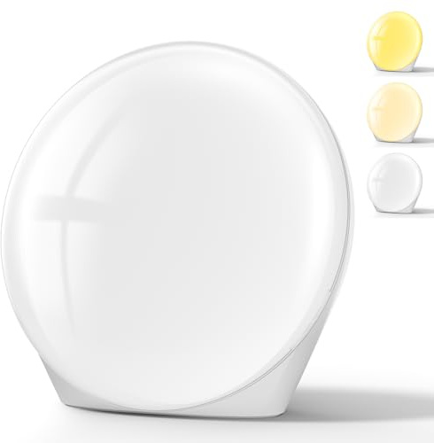 SUXIO Lichttherapielampe - 10000 Lux Therapielichter Lampe, 3 Timing & Modus Happy Lampe, Touch-Steuerung Sonnenlichtlampe mit Memory-Funktion, tragbare Lichtkasten-Therapie Verwendung als