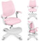 MARK ADLER Junior 4.6 | Ergonomischer Kinderstuhl Schreibtischstuhl Drehstuhl | Höhenverstellbar | Rückenlehne verstellbar | 360° Drehung | Armlehnen klappbar | Schwerkraftrollen | Fußstütze | Rosa