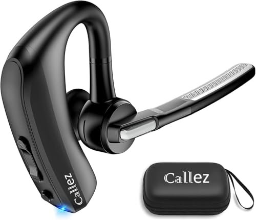 Générique Oreillette Bluetooth Mono Écouteur sans Fil avec Dual Mic V9.0 Main Libre Bluetooth Oreillette avec 20H de Temps de Conversation Mic Mute Connexion de Deux Appareils Antibruit pour Conduite