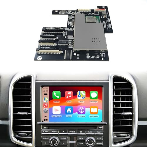 Kit Retrofit CarPlay sans Fil pour Porsche PCM 3.1 2010-2016 Écran 7 | Android Auto Compatible avec Cayenne 718 Panamera Macan 911 interface sans fil navigation GPS et WiFi avec système d'origine