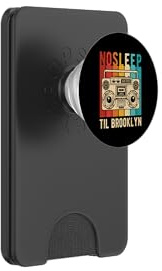 NO Sleep Til Brooklyn Vintage Boombox Music Party PopSockets PopWallet para MagSafe