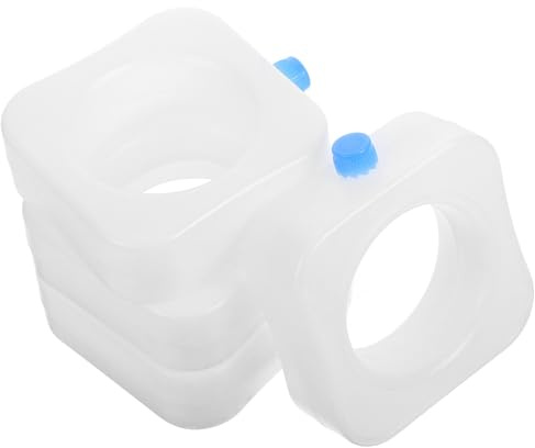 Toyvian Blocs Réfrigérants pour Ventilateur Climatiseur 4 Pièces, Taille Moyenne, Blanc, Packs de Glace Réutilisables pour Glacière, Paquet Isotherme et Camping, Refroidissement