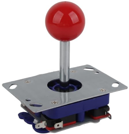 LUCKDANO 1up Ms Classic Competition Style 2/4/8 Way Game Joystick Ball for Gaming - Versatile Joystick with Durable Construction and Anti-Slip Nut