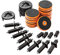 Bench Dog Tools 518609 „Bench Cookie Plus”-Gesamtpaket, 28-tlg. Satz Orange