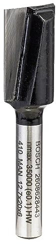 Bosch 1 fraise à rainurer PRO, droite, à double tranchant (pour bois tendre, bois dur, Ø 12,7 mm, accessoires professionnels, fraise à main, fraiseuse à bord)