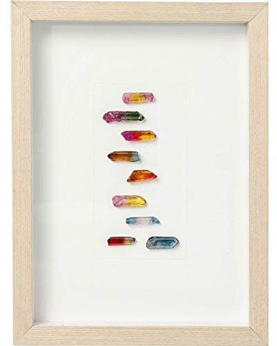 Kare Design Bild Frame Rainbow Stones Weiß 30 40 4 30 x 4 x 40 Bild Frame Rainbow Stones Teilholz u. MDF
