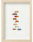Kare Design Bild Frame Rainbow Stones Weiß 30 40 4 30 x 4 x 40 Bild Frame Rainbow Stones Teilholz u. MDF