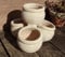 B-Ware ! Schöner Kräutertopf rustikal echt Terrakotta ca. 25x25 cm, Blumentopf Blumenkübel Garten Terracotta Deko Kräuterspirale Mediterran