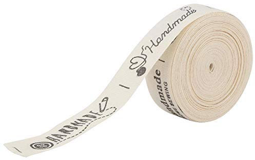 5 Yards Wolle Band, 1,5 cm Breite natürliche Baumwolle handgemachte Schriftarten Band vorhanden Package Supply Kleidung Label für Handwerk Geschenkpapier Hochzeit Deko Backe(#