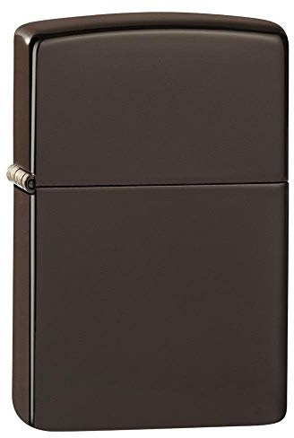 Zippo Pocket Lighter, Metal, Brown, One Size
