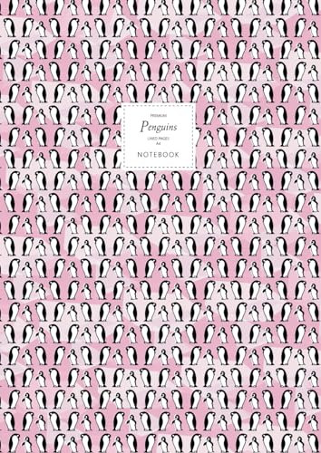 Penguins Notebook - Lined Pages - A4 - Premium: (Pink Edition) Fun notebook 192 lined pages (A4 / 8.27x11.69 inches / 21x29.7cm)