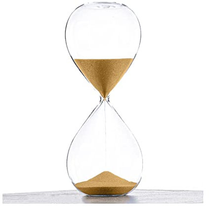 JLWM Sablier Coloré Sabliers pour Accueil Salon Bureau Minuterie De Sable Horloge De Sable Timers Activités Chronométrées Festival Anniversaire Cadeaux-d'or-30 Mins