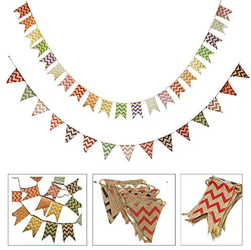 Wimpelkette stoff Wimpel Banner Wimpel Girlande draußen Outdoor Dekoration für Hochzeit Party Weihnachten Geburtstagsfeier