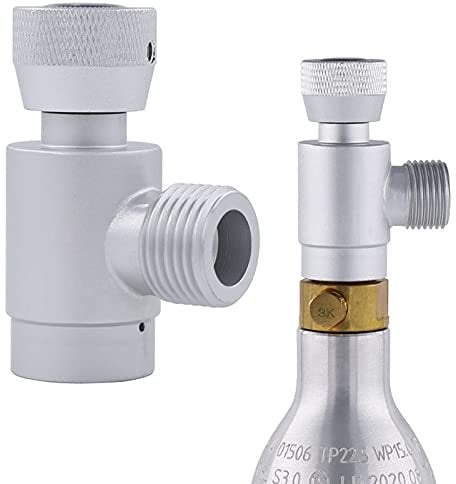CO2 Zylinderadapter, W21.8-14 auf TR21-4 Aquarium Zylinder Refill CO2 Water Adapter mit Zubehör, Refill CO2 Water Konverter für Aquarium Zylinder