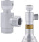 CO2 Zylinderadapter, W21.8-14 auf TR21-4 Aquarium Zylinder Refill CO2 Water Adapter mit Zubehör, Refill CO2 Water Konverter für Aquarium Zylinder
