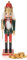 com-four® Dekofigur Nussknacker mit Zepter goldfarben - Weihnachtsdeko in Form eines traditionellen Nussknackers - Deko-Nussknacker im klassischen Design (XL - Zepter goldfarben)