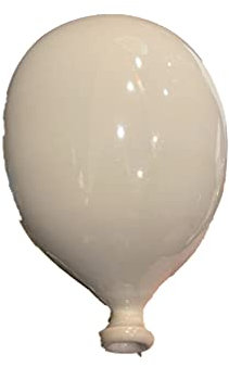 Palloncini in ceramica da parete 16 cm fatto a mano da artigiani salentini e dipinto a mano con colori naturali e accesi (Tortora)