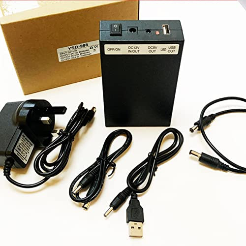 12v 6500mAh | 9v 8500mAh | 5v 15000mAh Rechargeable Power Pack Bank Portable Battery + UK Charging Adapter