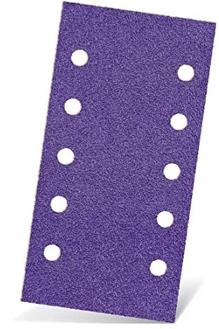 MENZER Titanium HD Klett-Schleifblätter, 230 x 115 mm, 10-Loch, f. Schwingschleifer, Keramik-Mix (50 Stk.) K40
