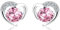 Ohrstecker Silber 925 Klein Ohrringe für Damen | Sterling Silber Herz Ohrstecker Set mit Zirkonia für Mädchen Geschenke