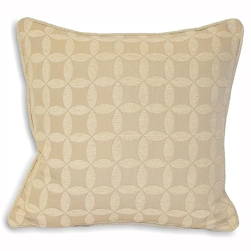Paoletti Palma Large Jacquard Piped Polyester gefülltes Kissen