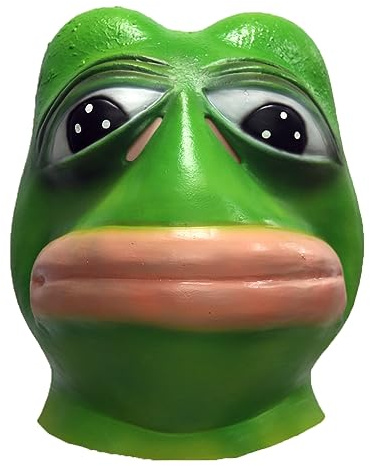 ZDOVLZZPON Lustig Hoppy: Latex-Frosch-Maske für ein geripptes Halloween!