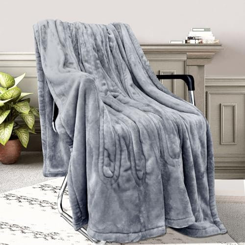 AdrreyuFny Couverture Chauffante Electrique 180x150cm, Flanelle Plaid Chauffant Électrique avec Affichage LCD, 5 Réglages de Temps, 6 Niveaux de Chauffage, Chauffage Rapide, Lavable en Machine