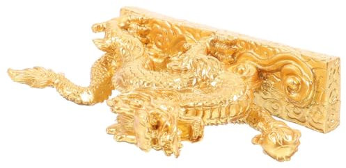 TOPPERFUN Statue de Dragon Chinois Fabriquée à La Main en Résine Décoration Animale Ornements de Jardin Décoration D'intérieur